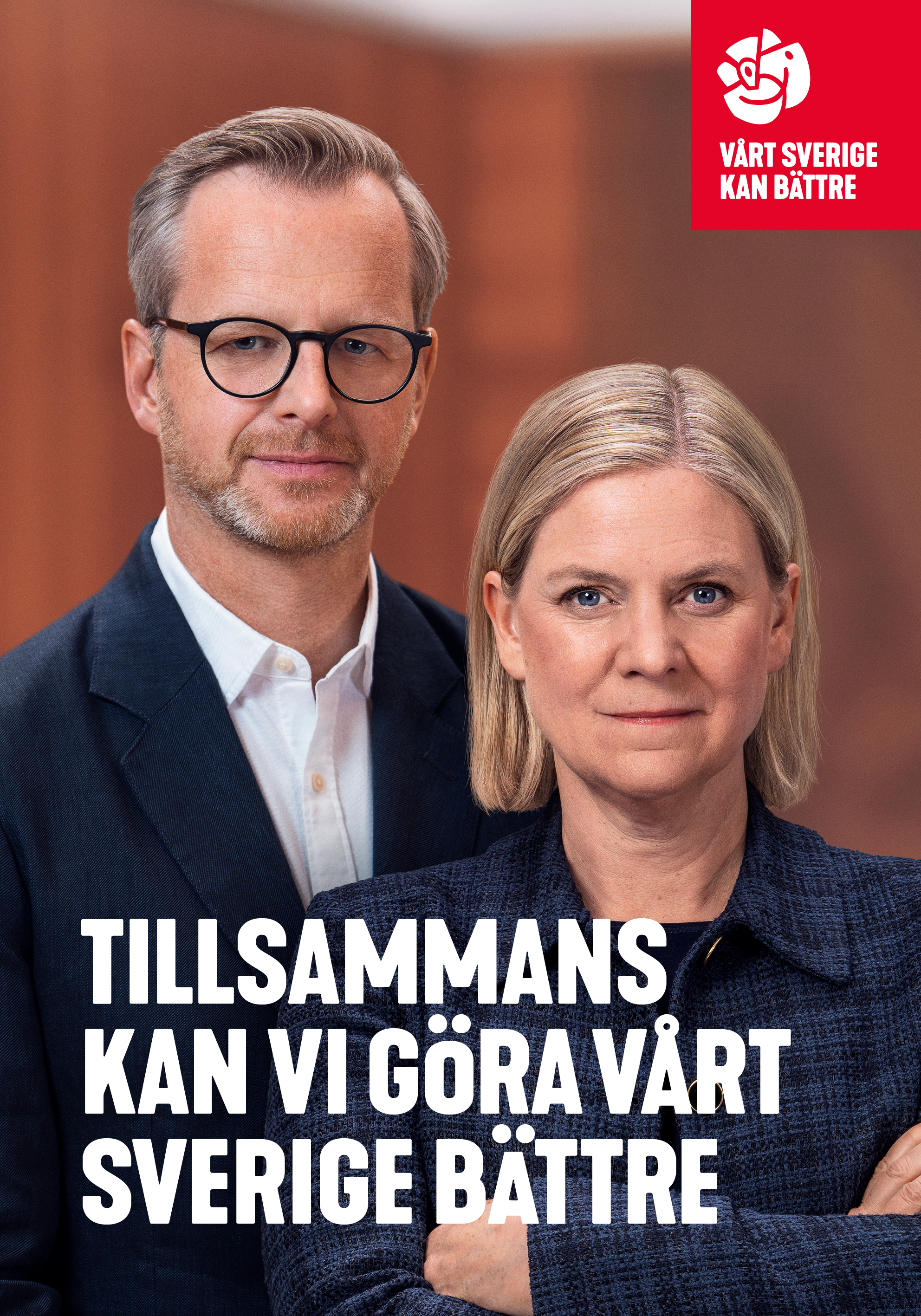 Valaffisch Magdalena Andersson och Mikael Damberg
